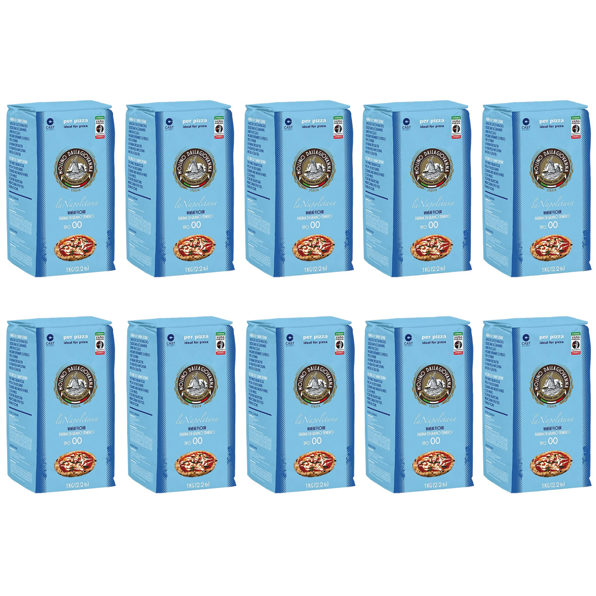la Napoletana, Tipo 00 Pizzamehl, 10 x 1 kg