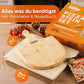 Pizzastein mit Pizzaschieber aus Bambus