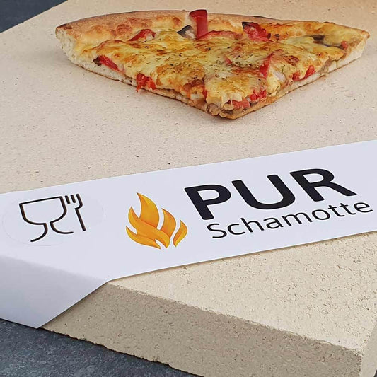 Pizzastein 40 x 30 x 2,5 cm Schamotte