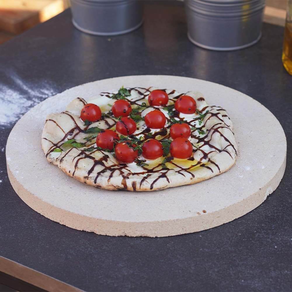 Pizzastein rund Ø 31 x 2,5 cm Schamotte